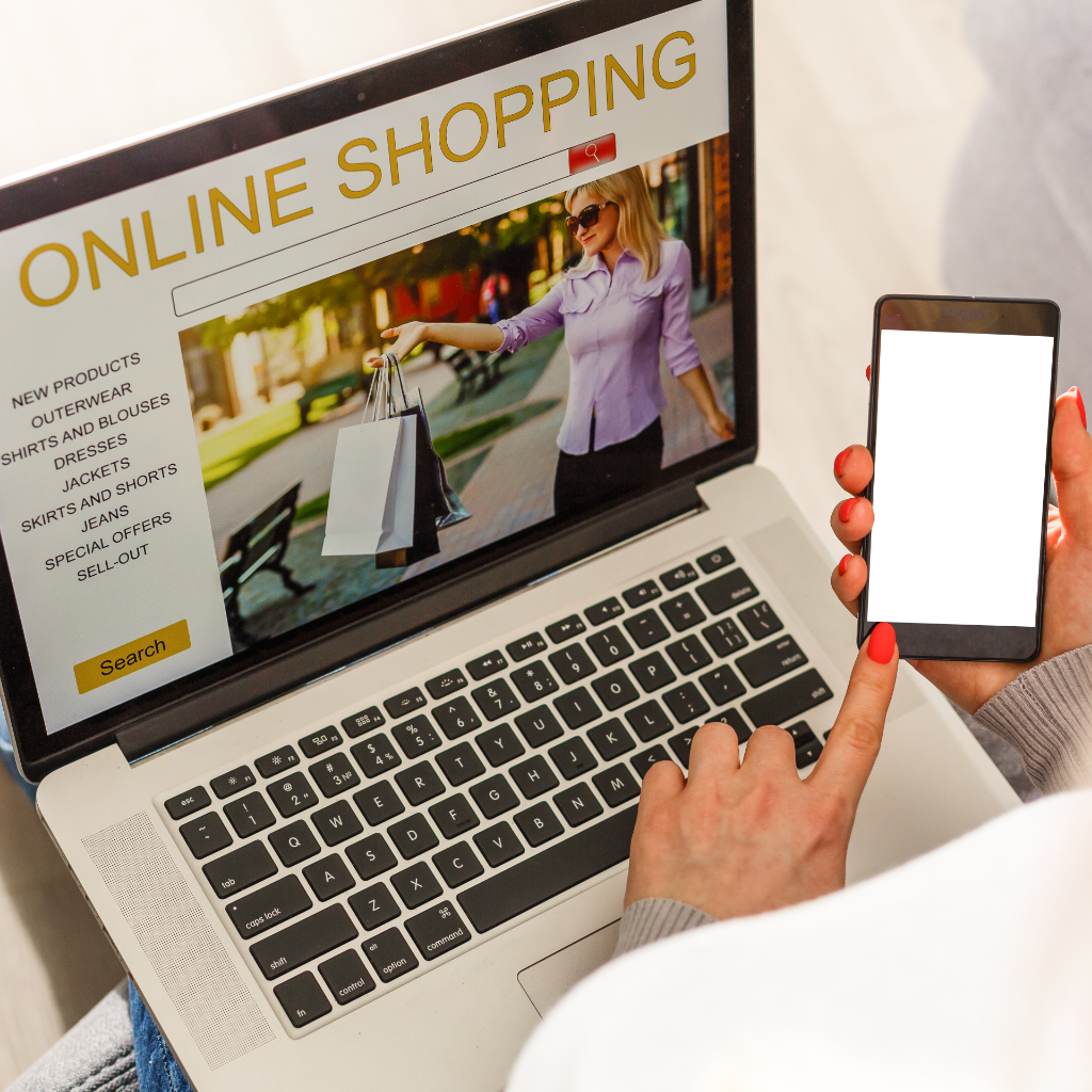 A modern Shopify store interface showcasing optimized SEO elements, including product descriptions, meta tags, and a fast-loading page.