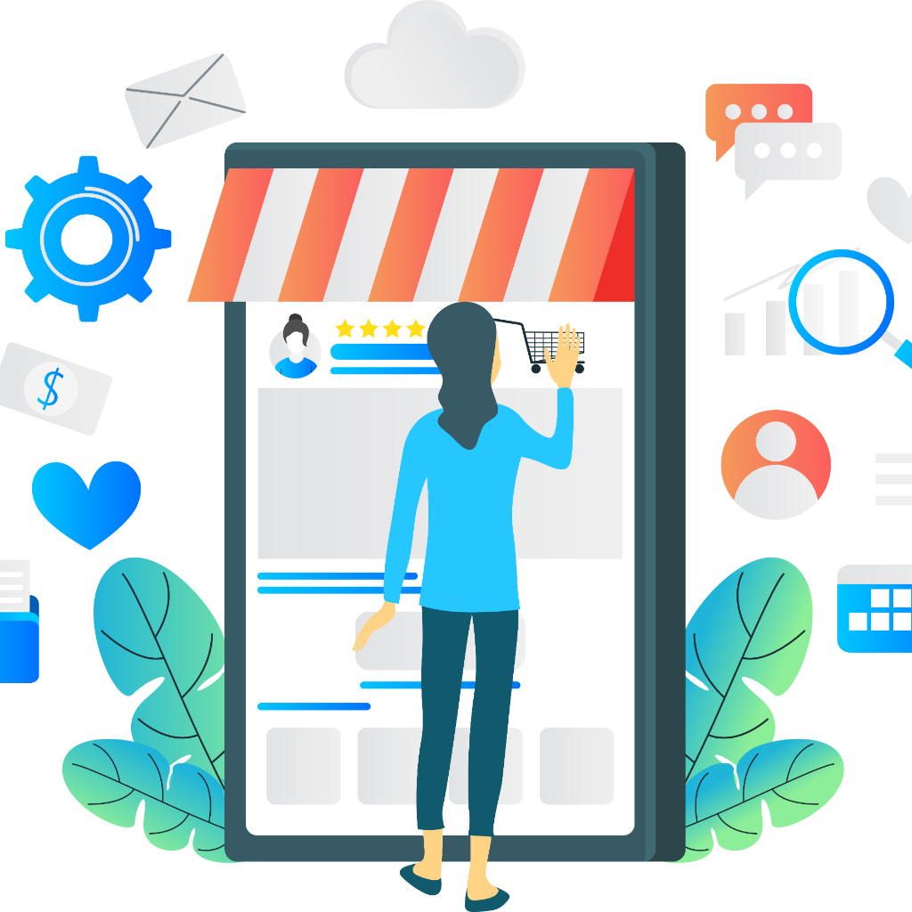 An e-commerce product page on Shopify optimized for SEO, with high-quality images, detailed product descriptions, and user-friendly navigation.