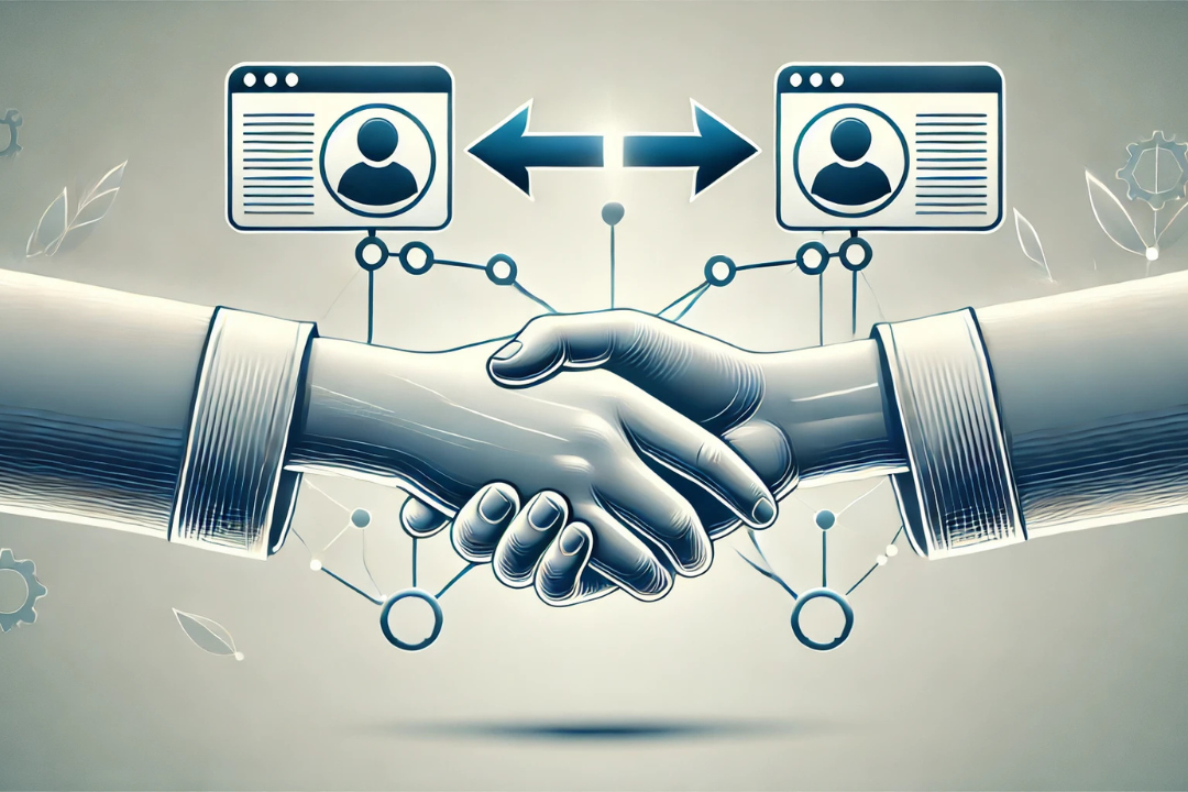 Illustration of collaboration in link-building strategies