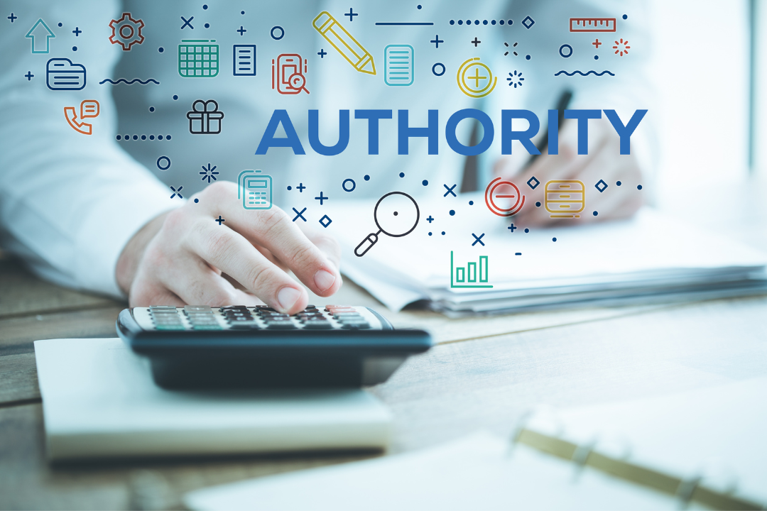A digital infographic displaying Domain Authority (DA) and Page Authority (PA) scores with an SEO ranking chart.