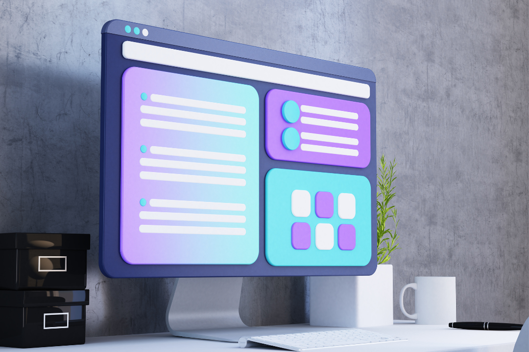 Example of a clear website navigation structure for SEO in a horizontal format