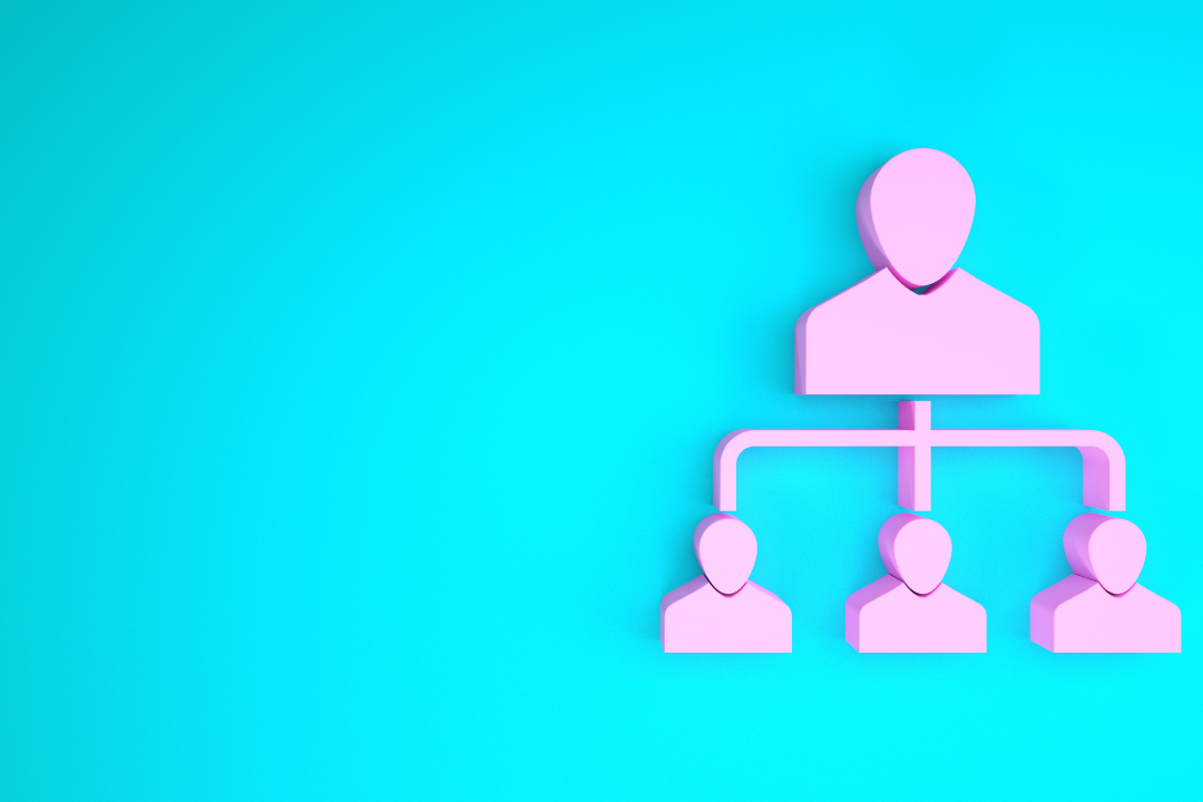 Illustration of a referral program showing rewards, referral links, and successful customer sign-ups on digital devices.